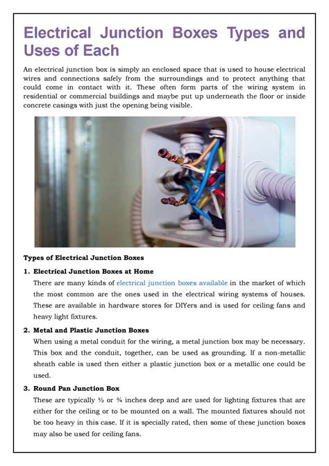 which junction box to use|function of junction box.